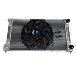 VW Golf 2 Golf 1 GTI 16V 1.8T Turbo Aluminium Wasserkühler Rennsportkühler mit Lüfter