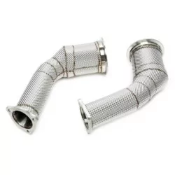 76 mm High‑Flow Downpipe RS4/RS5 B9 – SS304, +20–25 HP