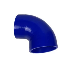 Silikonschlauch 90 mm 90 Grad blau Druckschlauch Silikonbogen