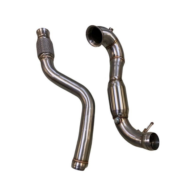 Mercedes Benz A45 CLA45 AMG Downpipe Set 3.5"-Downpipes-www.international-speed-parts.de